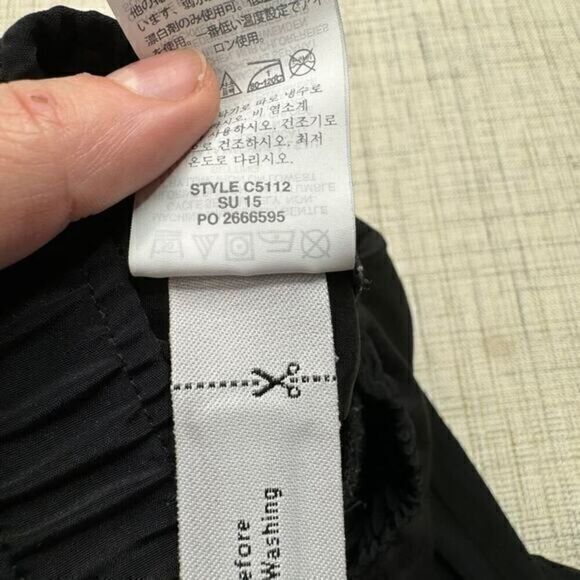 J‎ Crew Drapey Lightweight Patio Trouser Black Size 12 - Picture 8 of 9